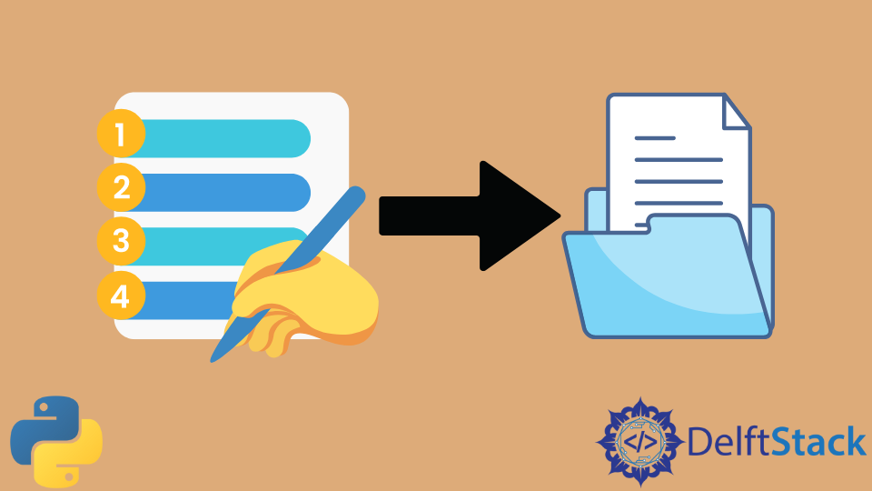 How To Write A List Of Lines To A File In Python